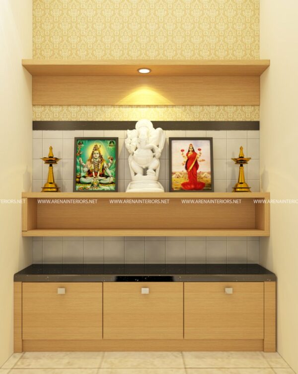 Modern Wooden Prayer Unit Design Arena Interiors