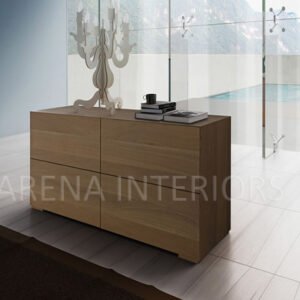 Classic Paneled Sideboard in Solid Wood Finish